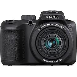 Minolta MN40Z-BK 20 MP / 1080P FHD Bridge Camera