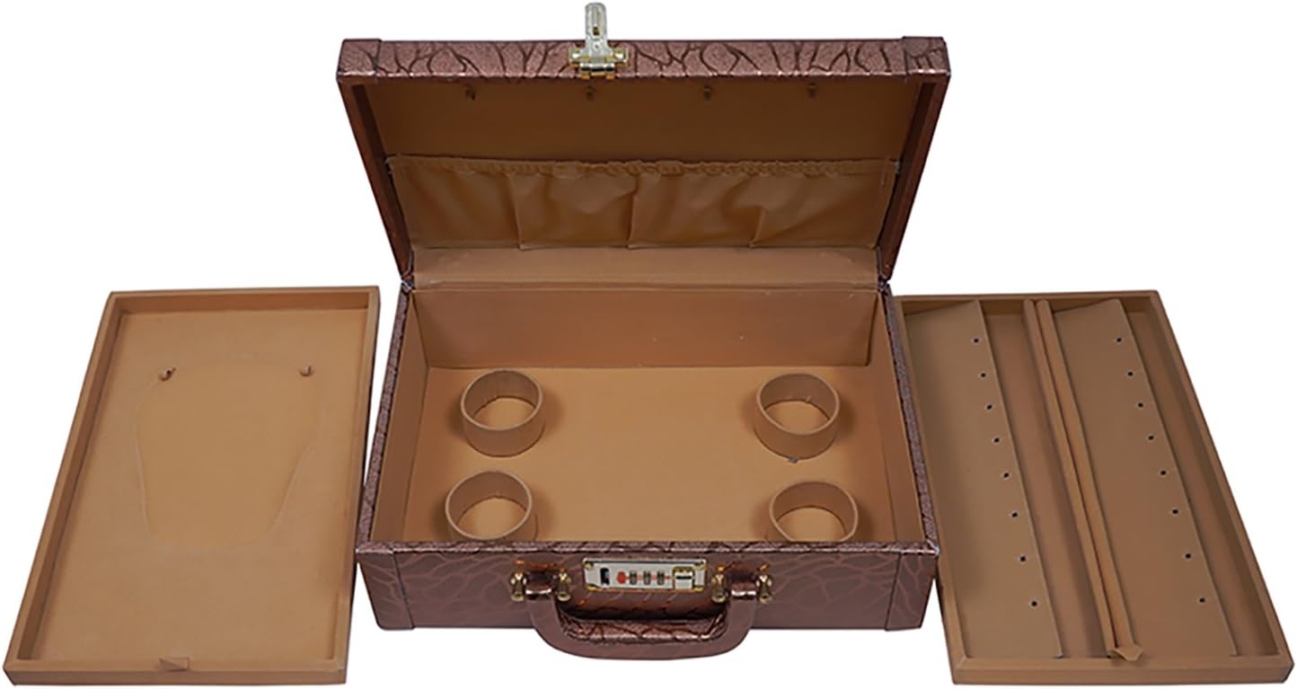 Fashion Atelier Wood Bridal Jewellery Box (30 cm x 17 cm x 9 cm, Copper)