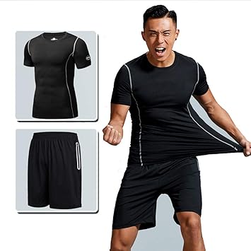 Amazon メンズコンプレッション夏ジャージトレーニングアスリートスーツトレーニングフィットシャツとショーツをキープ Txyj メンズ Amazon メンズコンプレッション夏ジャージトレーニングアスリートスーツトレーニングフィットシャツとショーツをキープ Txyj メンズ
