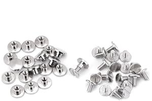 Brass Flat Head Rivets 20Pcs 5mm Leather Belt Repair Supplies