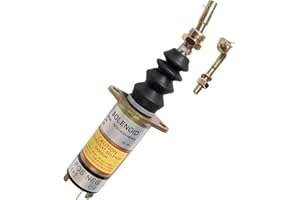 ZeeKee 1502 Series Fuel Shut off Solenoid Stop Solenoid 1502-12D6U2B2S2A Compatible with Woodward 307-2546 Diesel Engine 12V