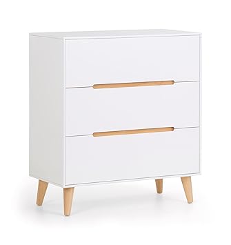 Julian Bowen Alicia 3 Drawer Chest Lacquered Mdf White One Size