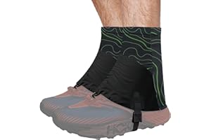 Waterproof Hiking Gaiters, Sand-Proof Trail Low Gaiters, Elastic and Breathable Shoe Covers, Trail Running Shoe Gaiters, for 
