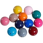 200 Round Multicolor Acrylic Beads 14mm Diameter with 1.5mm Hole