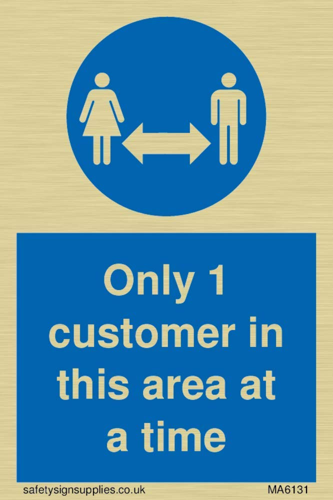 Only 1 customer in this area at a time