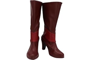 UPUPCOS Alastor Cosplay Shoes Hazbin Cosplay Hotel High Heel Stage Boots Performance for Halloween Costumes