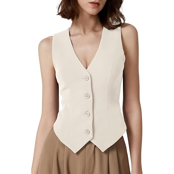 トップス Satin chic vest heipeiwa Women's Satin Silky Textured Vest Button Down