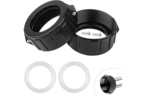 UASAM 2" Spa Hot Tub Heater Split Nut Unions with Screws & Heater Gasket, Split Nut for Hot Tub and Spa Replacement Part, Sui