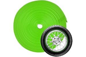 YBMY 8 Meters Car Wheel Rim Tire Sticker Wheel Decoration Auto Tire Plated Strip Protection Tire Decoration Strap Car Accesso