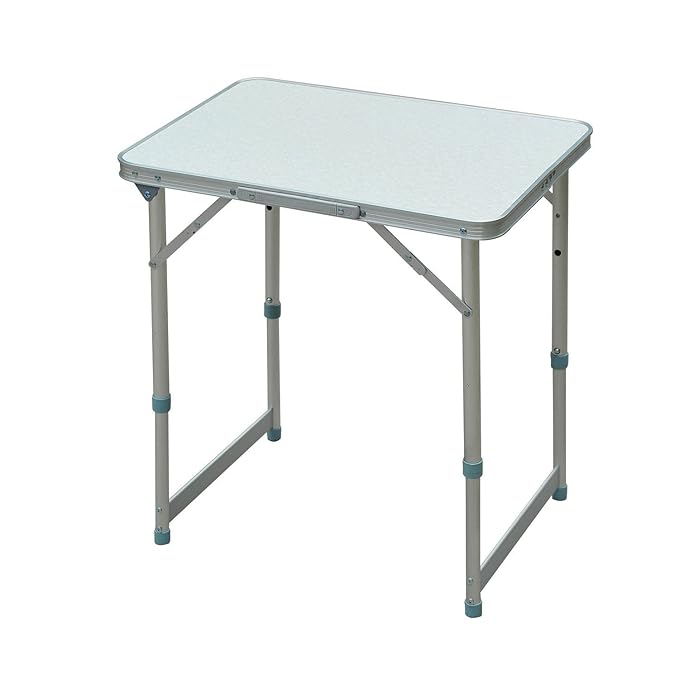 Outsunny Klappbarer Campingtisch, Aluminium, silber, 60 x 45 x 65 cm, 01-0401
