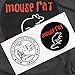 Popfunk Parks & Rec Mouse Rat Pawnee Band Gray T-Shirt & Stickers, Small (Charcoal Gray)