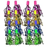 Cheerleader Pom Poms Party Favors Set -- Bundle Includes 8 Pairs of Mini Finger Pom Poms, Assorted Colors (Cheerleader Party Supplies, Decorations)