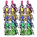 Cheerleader Pom Poms Party Favors Set -- Bundle Includes 8 Pairs of Mini Finger Pom Poms, Assorted Colors (Cheerleader Party Supplies, Decorations)