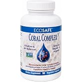 Coral Complex 3 Natural Calcium Supplement, 90 Vegetarian Capsules | Vitamin D3 &amp; Magnesium, Ancient Seabed Coral, 72 Trace Minerals, Bone Health Support