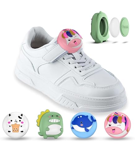 2 Pack Waterproof Air Tag Holder For Kids Shoelaces & Straps