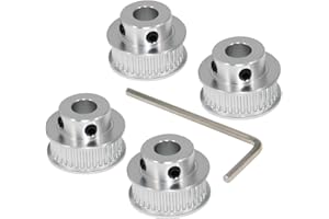 Yeebyee 2GT Pulleys 36 Teeth 8mm Bore 36T Timing Belt Pulleys Synchronous Wheel Aluminum for Width 6mm Belt 3D Printers Parts, 4pcs/Pack (Size: 36T-8mm Bore)
