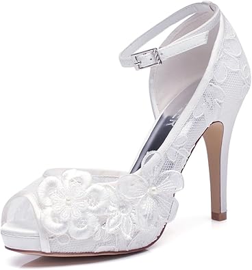 medium heel wedding shoes