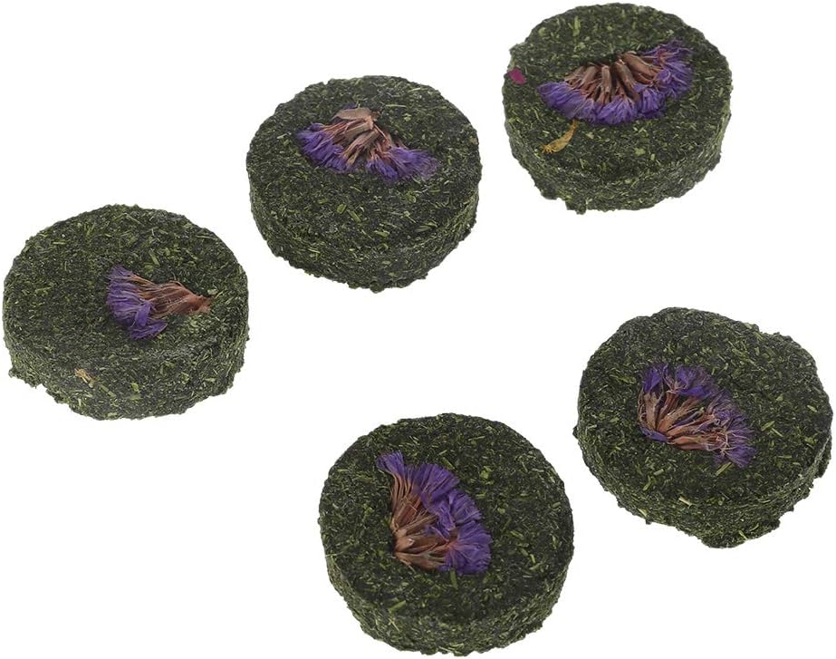 Haven shop 5 Pcs Pet Hamster Teeth Grinding Toys, Small Pets Teeth Grinding Cake Cookie Hamster Chew Toy For Rabbits, Chinchillas, Hamsters, Guinea Pig