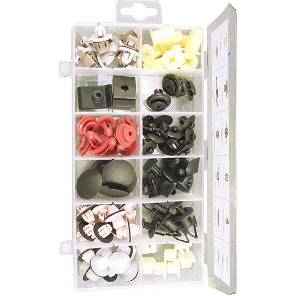 Simply ASB24 Assorted Box of Trim Clips, Set of 89