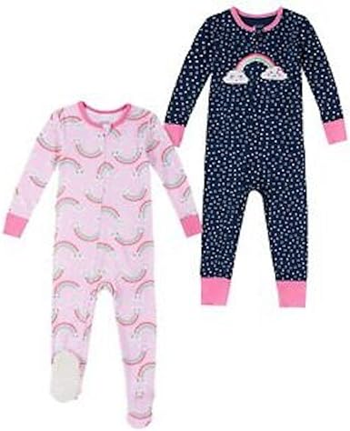 baby girl footless sleepers