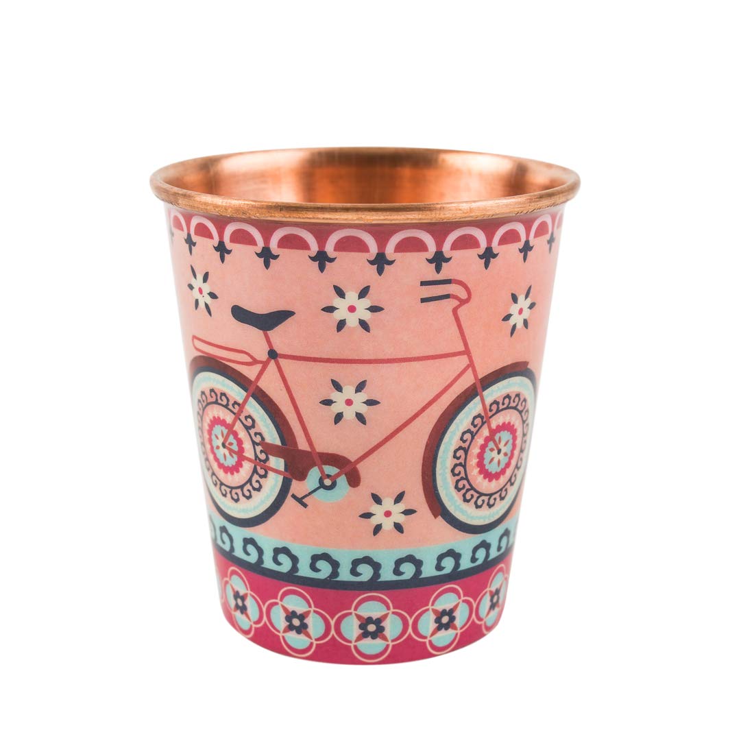 Buy Chumbak Boho Cycle Copper Tumbler Small, Dining Essential