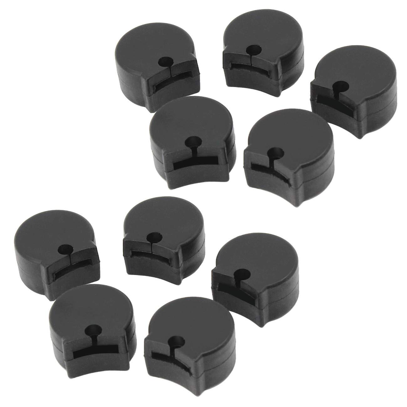 JZK 10 Pack Black Rubber Clarinet Thumb Rest Cushion Protector Thumb Pad for Most Clarinets