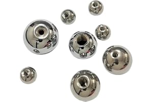 1-5pcs M10 Thread Balls OD 15/16/17/18~60mm 304 Stainless Steel Half Hole Balls Blind Hole Metric Female Thread(5pcs,22mm)