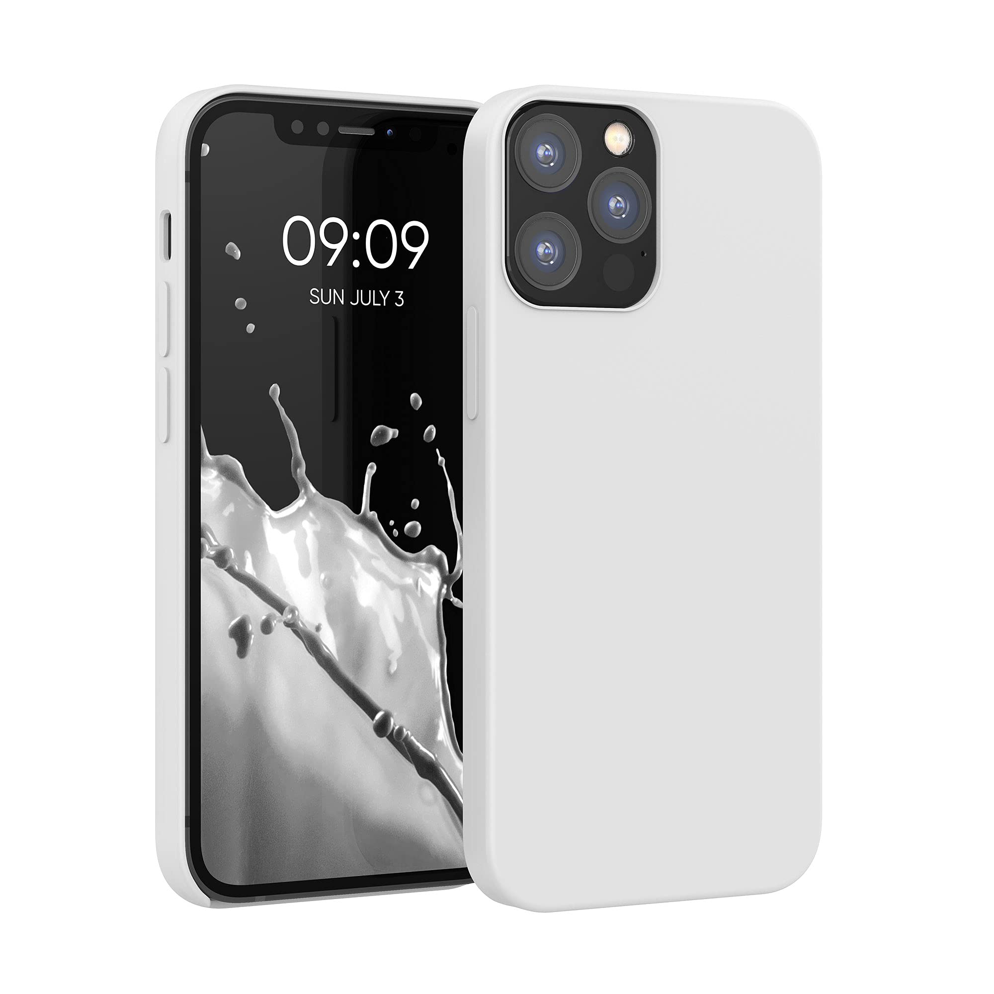 kwmobile Case Compatible with Apple iPhone 12 / iPhone 12 Pro Case - TPU Silicone Phone Cover with Soft Finish - White — image 1