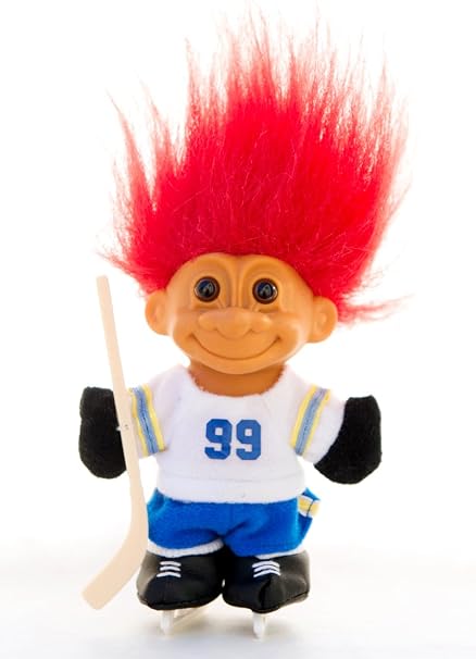 Amazon Com My Lucky Hockey Troll Red Hair Toys Games