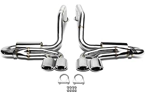 DNA MOTORING CBE-CC97-57L-T8 Stainless Steel Cat Back Exhaust System [Compatible with 97-04 Chevy Corvette V8 5.7L]