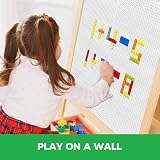 Lekebaby 8 Pack Peel and Stick Building Base Plates 10x10 White ABS view 2