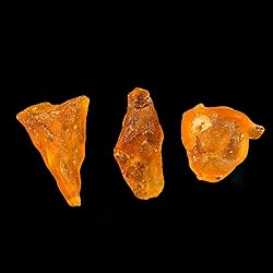 ColouredRocks (20-30mm) 3pcs Real Amber