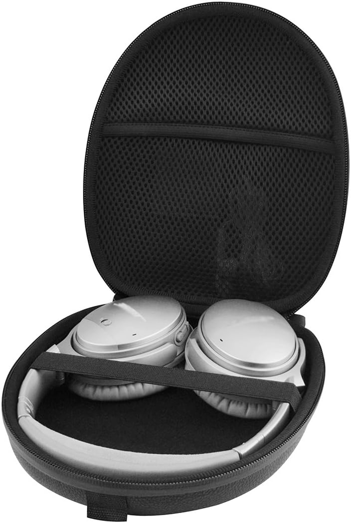 Linkidea Headphone Case for Bose 700, QC35 Gaming, QC35 II, Sony WH-CH510, WH-CH500, Audio-Technica ATH-SJ1, Grado SR80i, SR80e, SR80, Hard Shell Carrying Case, Travel Bag (Black)