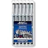 STAEDTLER Pigment Liner Bonus Sketch Set of 6 Liners for the Regular Price of 4(2 free), 308 SB6P