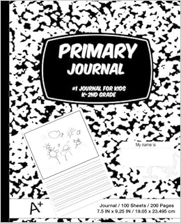 Primary Journal Black And White Marble Composition Book Draw And Write Journal Unruled Top 5 Inch Ruled Bottom Half 100 Sheets 7 5 In X 9 25 In 19 05 X 23 495 Cm Soft Durable