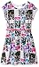 STAR WARS Big Girls Dress with Belt, Multi, M-8/10