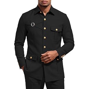 2 Piece Mens Safari Suit Men Safari Outfit for Men Wedding | African Suits for Men,Men African Outfits 2 Piece,Mens African 2