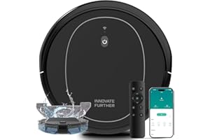 AZQQ Robot Vacuum and Mop 4000Pa Strong Suction 3-in-1 Vacuum Robot Cleaner with WiFi/App/Alexa Control, Scheduled, Ultra-Slim Robotic Vacuums for Home Hard Floors, Carpet, Pet Hair