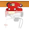BEAMNOVA Manual Trolley for I-Beam 1 Ton Push Geared Overhead for PA600 PA700 PA800 PA900 PA1000 Electric Hoist with Heavy Duty 6 Wheels, Wide Flange, 2204 LBS Loading Capacity