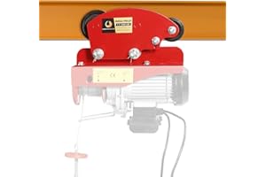 BEAMNOVA Manual Trolley for I-Beam 1 Ton Push Geared Overhead for PA600 PA700 PA800 PA900 PA1000 Electric Hoist with Heavy Duty 6 Wheels, Wide Flange, 2204 LBS Loading Capacity