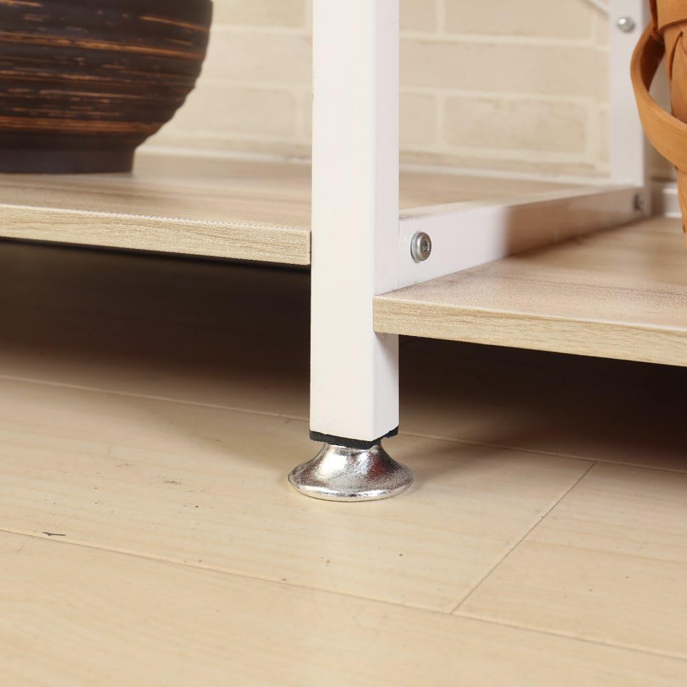 SDHYL Microwave Oven Rack Storage Shelf Kitchen Baker's Rack Storage Cart for Kitchen, Millennium Oak, S7-WK-W5S-MO-US - Standing Baker's Racks