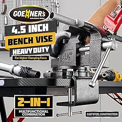 [Upgraded] Multi-Purpose Bench Vise 4-1/2", Table