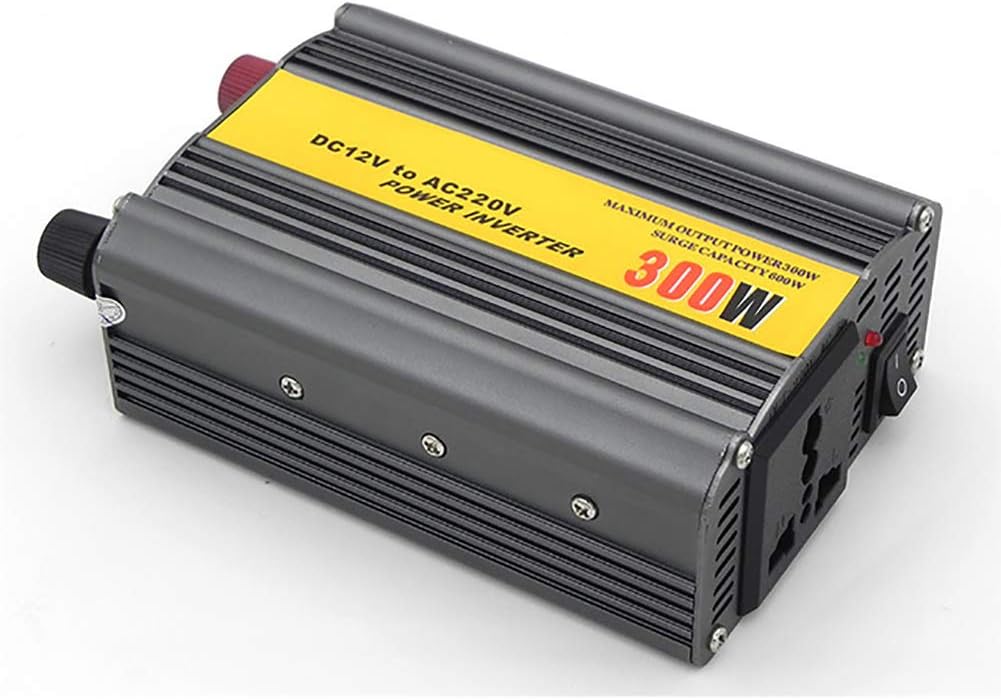 XINGXINGNS 300W DC to AC Car Power Inverter, DC12V to AC110V Modified Sine Wave High Conversion Rate, Maximum 600W Output, Power Supply for Emergency Home Travel