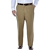 Haggar Men's Premium No Iron Khaki Classic Fit Flat Front Casual Pant (Regular and Big & Tall Sizes)