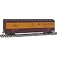 WalthersTrainline Ready to Run Milwaukee Road Boxcar, Red/Yellow
