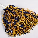 Blue and Gold Pom Poms