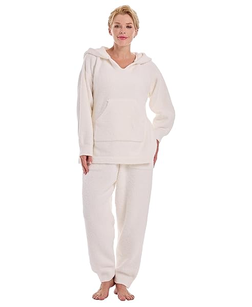 ISTYLISH WOMENS FLEECE PAJAMAS SETS 2 PIECE SHERPA...