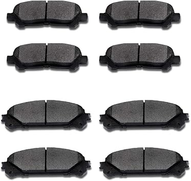 Amazon Com Scitoo Ceramic Front Rear Disc Brake Pad Set Fit For 2008 2013 For Toyota Highlander Automotive
