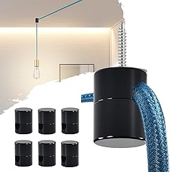 Adcssynd 6 Pack Aluminum Swag Hooks for Ceiling