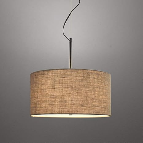 18 1 Light Drum Chandelier Ceiling Light Bronze Finish Hardware Diffuser Brown Amazon Com